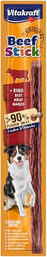 VITAKRAFT- Beef Stick Bœuf, Friandises Pour Chiens, Bâtonnet De Viande Au Bœuf, Pour L’Entraînement, Sans Ajout De Sucre (1X12G)