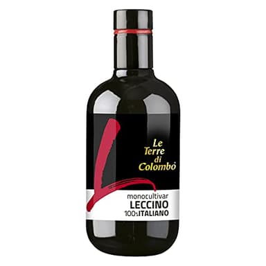 Le Terre di Colombo – Huile d’olive extra-vierge 100 % italienne, produite à partir du cultivar Leccino, 500 ml