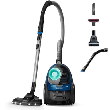 Philips 5000 Series Aspirateur sans Sac - Moteur De 900 W; Technologie PowerCyclone 7; Filtre Antiallergique H13 ; Buse TriActive LED, Compact Et Léger (FC9557/09)