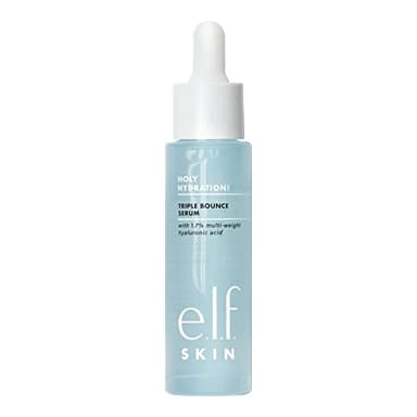 e.l.f. SKIN Sérum triple rebondissement, sérum à l'acide hyaluronique 1,7% pour les peaux repulpeuses et rebondissantes, idéal pour les peaux sèches hydratantes, végétaliennes et sans cruauté envers