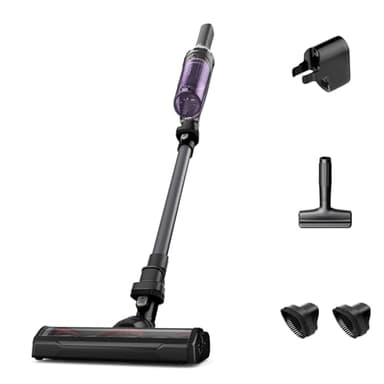 Rowenta Aspirateur Balai sans Fil Multifonction, Léger, Convertible en aspirateur à Main, Autonomie 40 Min, Base de Charge Murale, Nombreux Accessoires, X-Nano, RH1128WO