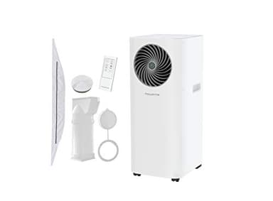 Rowenta Climatiseur portable, Puissant, Silencieux 55 dB(A), Mode éco, Fonction déshumidification, Turbo Cool +, Blanc AU5020F0