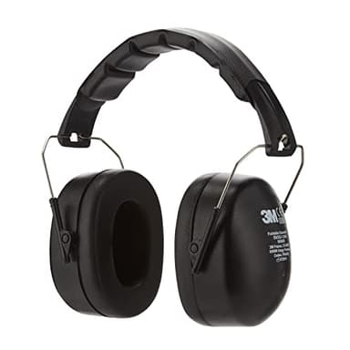 3M Casque Antibruit Pliable 90563E, protection auditive confortable recommandée pour des niveaux de bruit compris entre 94 et 105 dB, noir, 1 pièce
