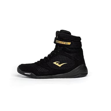 Everlast Chaussures de boxe Elite V2 : votre compagnon d'entraînement ultime pour l'excellence et la durabilité des chaussures de boxe, chaussures Elite 2, chaussures d'entraînement, noir, 43 EU