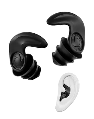 Bouchon d'oreille pour dormir, Anti-Ronflements bouchon anti bruit, bouchon oreille piscine Etanche Natation Course, pour Dormir sur le Côté, Voyages & Sport Noir