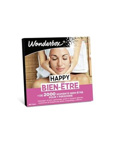 Wonderbox - Happy Bien-être - Coffret Cadeau - Idée Cadeau Relaxation