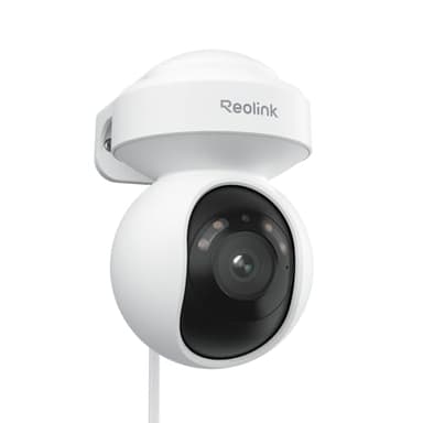 Reolink 4K PT Caméra de Surveillance PoE, Vision Nocturne en Couleur, 355° Pan & 50° Tilt Caméra IP, Suivi Automatique, Détection Intelligente, Audio 2 Voies, Enregistrement 24/7, E1 Outdoor SE PoE