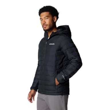 Columbia Homme Powder Lite 2 Hooded Jacket Doudoune À Capuche, Noir, L EU