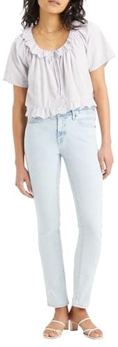 Levi's Jean Slim fit 712 pour Femme, Trees Please, 25W / 30L