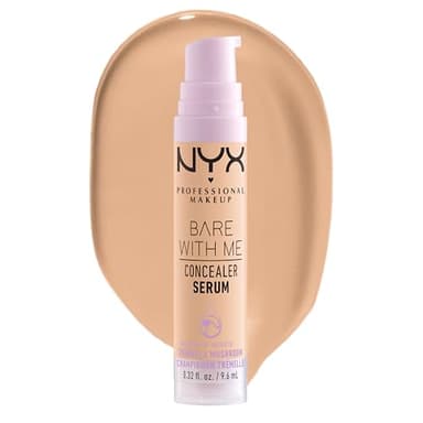 NYX Professional Makeup Anti-Cernes Sérum Correcteur Bare With Me, Fini Naturel, Couvrance Moyenne, Teinte : Beige (04)