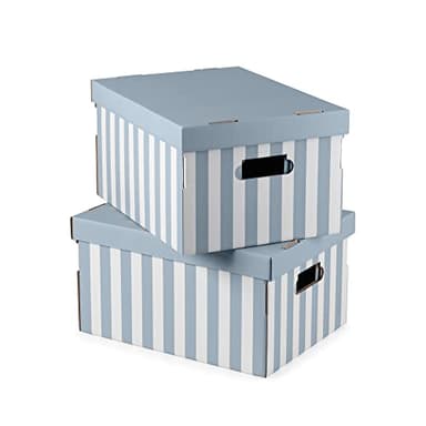 Compactor Set de 2 Boîtes en Carton Mariniere Taille M