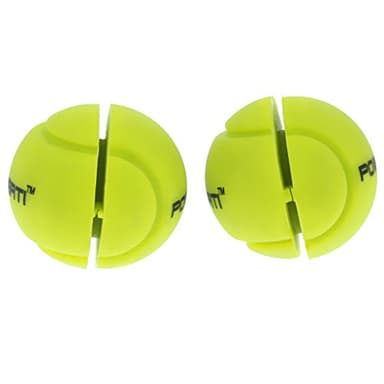 SM SunniMix L'amortisseur de Raquette du Tennis 2pcs Réduisent des Amortisseurs de Vibration Amortissant des Balles, Jaune, 22mm