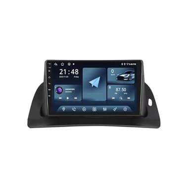 Android 14 Lecteur multimédia 9 Pouces QLED Écran Tactile pour Renault kangoo 2008-2018 avec Wireless CarPlay Auto BT GPS WiFi Radio Caméra arrière(L20 2+32G)