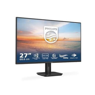 Philips 27E1N1100A - Moniteur Full HD 27", Haut-Parleur intégré, Temps de réponse de 1 ms (1920x1080, 120 Hz, VGA, HDMI 1.4) Noir