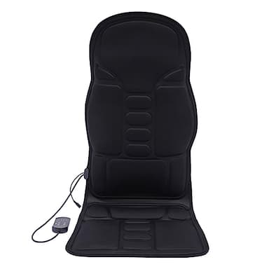 Masseur de Dos avec Chaleur,Coussin de Massage Par Vibrations avec 8 Nœuds et Modes de Massage Soulager Fatigue,Pour Fauteuil Inclinable, Chaise de Bureau