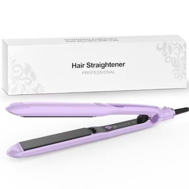 Lisseur cheveux, Fer à lisser professionnel, Lisseur Boucleur 2 en 1 Portable, coiffage rapide, Sans frisottis, Pour des cheveux lisses, doux et brillants - Convient à tous les types de cheveux