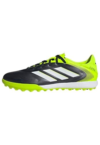 Adidas Mixte Copa Pure III League Turf Football Boots, Core Black/Cloud White/Lucid Lemon, 43 1/3 EU