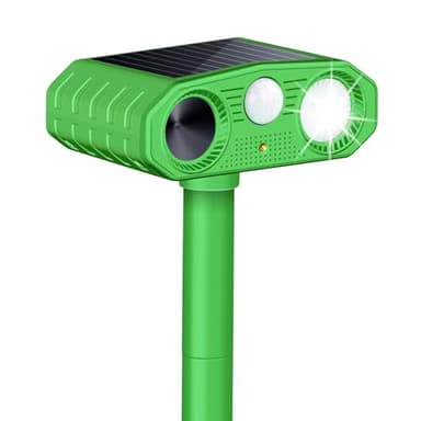 Repulsif Chat Solaire, Répulsif Chat Ultrason 3 Modes, Solaire et USB Répulsif Animaux, Imperméable IP64 Repulsif Chat Exterieur pour Anti Chats Chiens Souris Ratons Animaux de Jardin