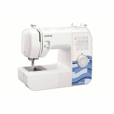 Brother RH137 Machine à Coudre, Blanc/Bleu