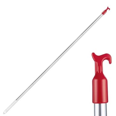 Crochet de grenier - Barre avec crochet pour trappe de grenier - Crochet de traction pour escalier escamotable en aluminium - Crochet pour fenêtre de toit - Barre à ouvrir - Pièces de rechange - 1,1 m