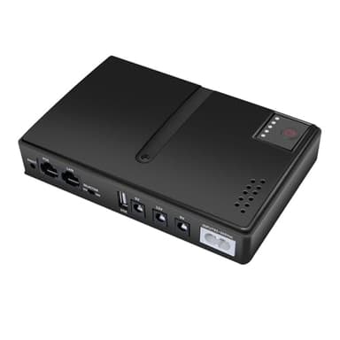 Onduleur sans Interruption (UPS), Mini-UPS avec Batterie de Secours, avec Sortie 15 V/24 V POE, 5 V/9 V/12 V USB, 18 W, pour Caméra, Routeur, Modem Optique, Caméra de sécurité
