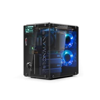 Pironman 5-MAX NVMe M.2 SSD PCIe Boîtier Raspberry Pi 5 NAS RAID 0/1 AI accélérateur Hailo-8L PWM ventilateurs RVB 0,96" OLED Arrêt sécurisé HDMI (RPI5 non inclus)