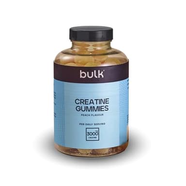 Bulk Gummies de Créatine, 1 g, La pêche, 60 Gummies