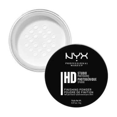 NYX Professional Makeup Poudre de Finition HD Studio, Poudre Libre, Fini Mat, Contrôle de la Brillance, Teinte : Translucent