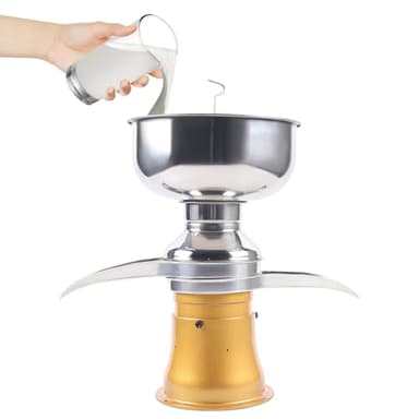 WOLEGM Centrifugeuse à Lait électrique, Séparateur de lait électrique, texture réglable 11000 tr/min pour lait de vache, lait de chèvre, séparateur de ferme