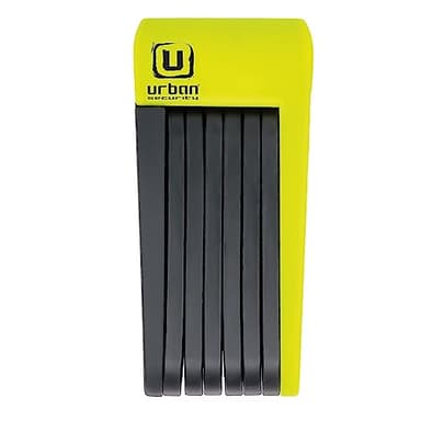 URBAN UR469Y Cadenas Velo Pliable, Visible, 70cm Plus Compact, Plus Facile à Transporter Sans Bruit, Protection Anti-rayures, Anti vol avec Serrure Haute Sécurité, Polyvalent pour Vélo Trottinette