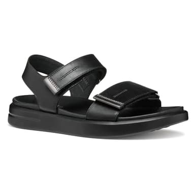 Geox Femme D XAND 2S E Sandale, Black/Gun, 40 EU