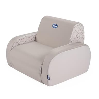 Chicco Twist Fauteuil pour Enfants Transformable en Chaise Longue et canapé, Chaise pour Enfants avec 3 configurations, Confortable et léger, se transforme avec 1 Geste - 12 Mois et Plus