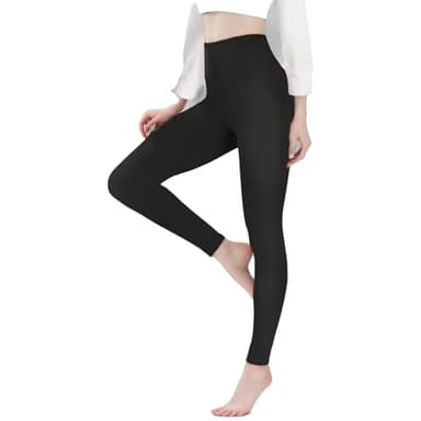 XDGBGFN Legging thermique d'hiver pour femme en coton pour femme, Noir , taille unique