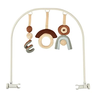 BÉABA, Arche de jeux pour Transat Up&Down Plus, Favorise l'Eveil de Bébé et Motricité, 5 Positions, Jeux de Couleurs, Textures, Jeux sonores, Matières Naturelles, Adaptées à la vue des enfants 0-6mois