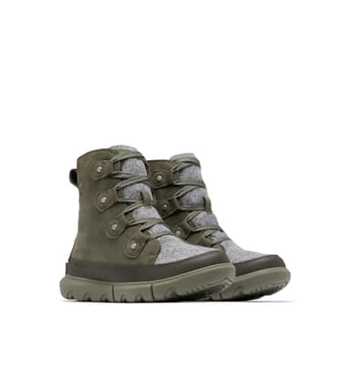 Sorel Femme Explorer Joan Wp Snow-boots, Stone Green Alpine Tundra Explorer Next Joan, 38 EU