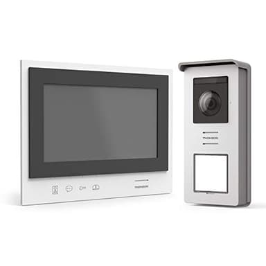 Visiophone Couleur sans Fil, Installation simple et sans fil, Portée de 350m* entre la platine de rue et l’écran, Qualité vidéo HD ,720p, mémoire interne : carte SD - Thomson Air - 512286
