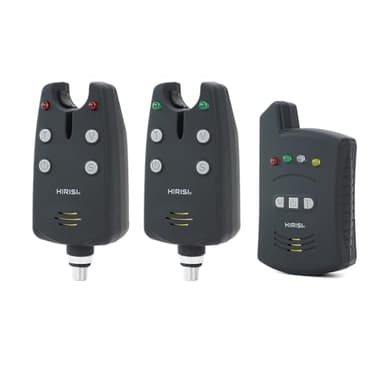 Hirisi Tackle Alarme de pêche 1 + 2 dans l'étui de Protection pour la pêche à la Carpe B1235