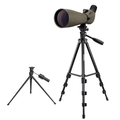 Svbony SV401 20-60x80 Longue Vue avec Double Trépied, FMC Optique Imperméable Incliné Longue Vue Tir Sportif pour L'Observation des Oiseaux, Tir à l'arc