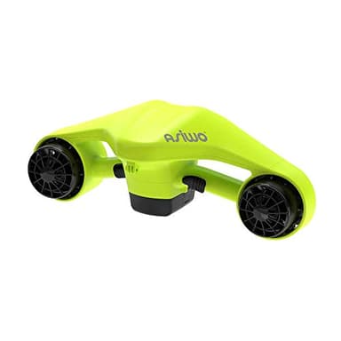 Asiwo Scooter sous-Marin avec Support pour caméra d'action - Scooter Marin à Deux Moteurs étanche pour la plongée, la Natation, la plongée avec Tuba (Vert)