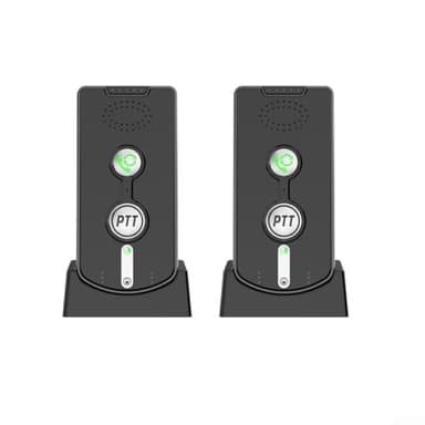 Yuanpgky Sonnette sans fil avec portée de 1000 m, communication audio bidirectionnelle, unité extérieure étanche, batterie intégrée de grande capacité, compatible avec la sécurité domestique (noir)