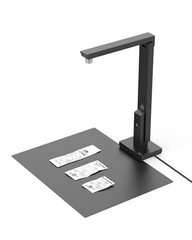 CZUR Lens1200 Pro 12MP Scanner de Documents Portable, Caméra de Documents USB, Numérisation Rapide 1 s/Page, Format de Capture A4, OCR Facile à Utiliser, Scanner Mobile, pour Mac et Windows