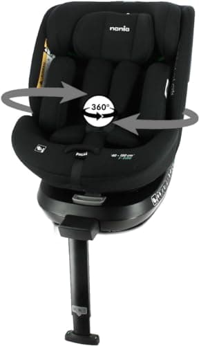 Nania - Siège auto SPIRIT pivotant 360° - I-Size 40-150 cm - Evolutif dès la naissance jusqu'à 12 ans environ - Groupe 0+/1/2/3 - Fixations isofix + jambe de force