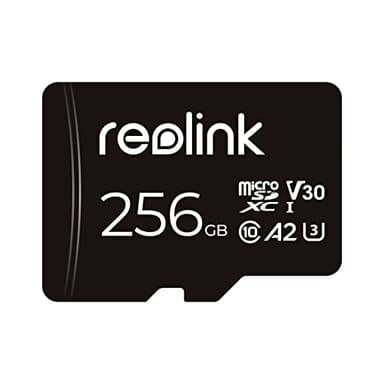 Reolink 256GB Carte microSD, Carte Mémoire microSDXC à Grande Vitesse A2 U3 de Classe 10, Compatible avec Caméra de Surveillance Reolink