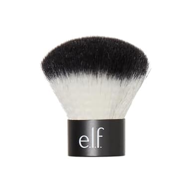 e.l.f. Kabuki Pinceau pour le visage, poils synthétiques, polyvalent, compact, applique bronzant, poudre ou surligneur, doux, absorbant, produit humide ou sec, compact, format voyage, 18,1 g