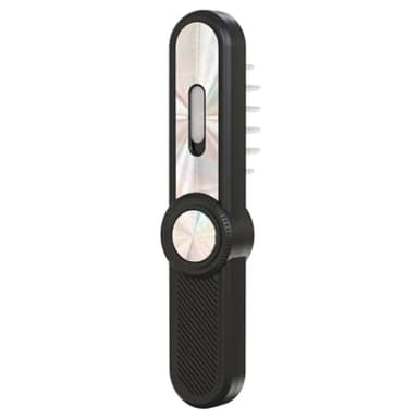 Muuookka Peigne de Massage Électrique Anti-Chute, Luminothérapie, pour la Croissance des Cheveux, Brosse pour Cuir Chevelu, Applicateur D' Liquide, Noir