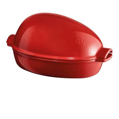 Emile Henry Eh349544 Brique à Rôtir XL Céramique Rouge Grand Cru 41,5 x 27,5 x 21 cm