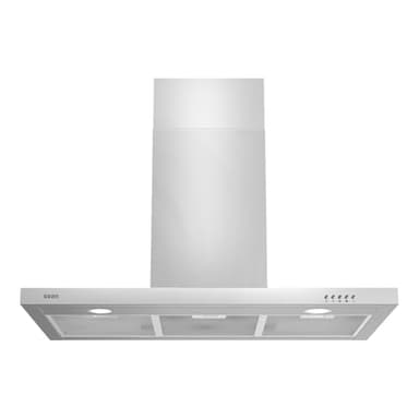 Svan Hotte Aspirante Type T 90cm, Inox, SCPT901AX. Puissance 641m3/h, 3 Vitesses, 2 Filtres, 68 dB Niveau Sonore, Commande Manuelle, Filtres Lavables Lave-Vaisselle