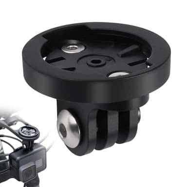 Support d'Ordinateur Guidon de Vélo, Support Compteur pour Garmin GPS Edge et Varia Go Pro Supports pour Garmin Varia, Diamètre de l'Orifice 22 mm Général Adaptateur pour Go Pro et Lampe vélo
