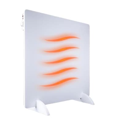 Silvergear Radiateur Électrique Mobile 425W | Chauffage Radiateur Électrique | Basse Consommation d'Energie | Chauffage d'Appoint | Plaque Chauffage Infrarouge avec Protection Contre la Surch | 64x1x6