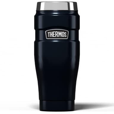 Thermos Tumbler isotherme en inox de 470 ml, Acier inoxydable, bleu nuit, 0,47 l